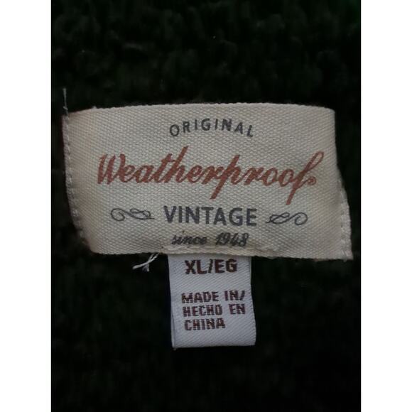 Original Weatherproof Black Hooded Full Zip Deep Pile Fleece Vest Womens Size XL - Picture 2 of 6